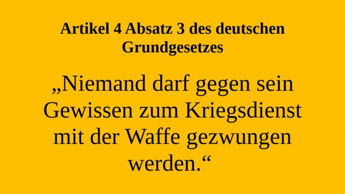 kein Kriegsdienst